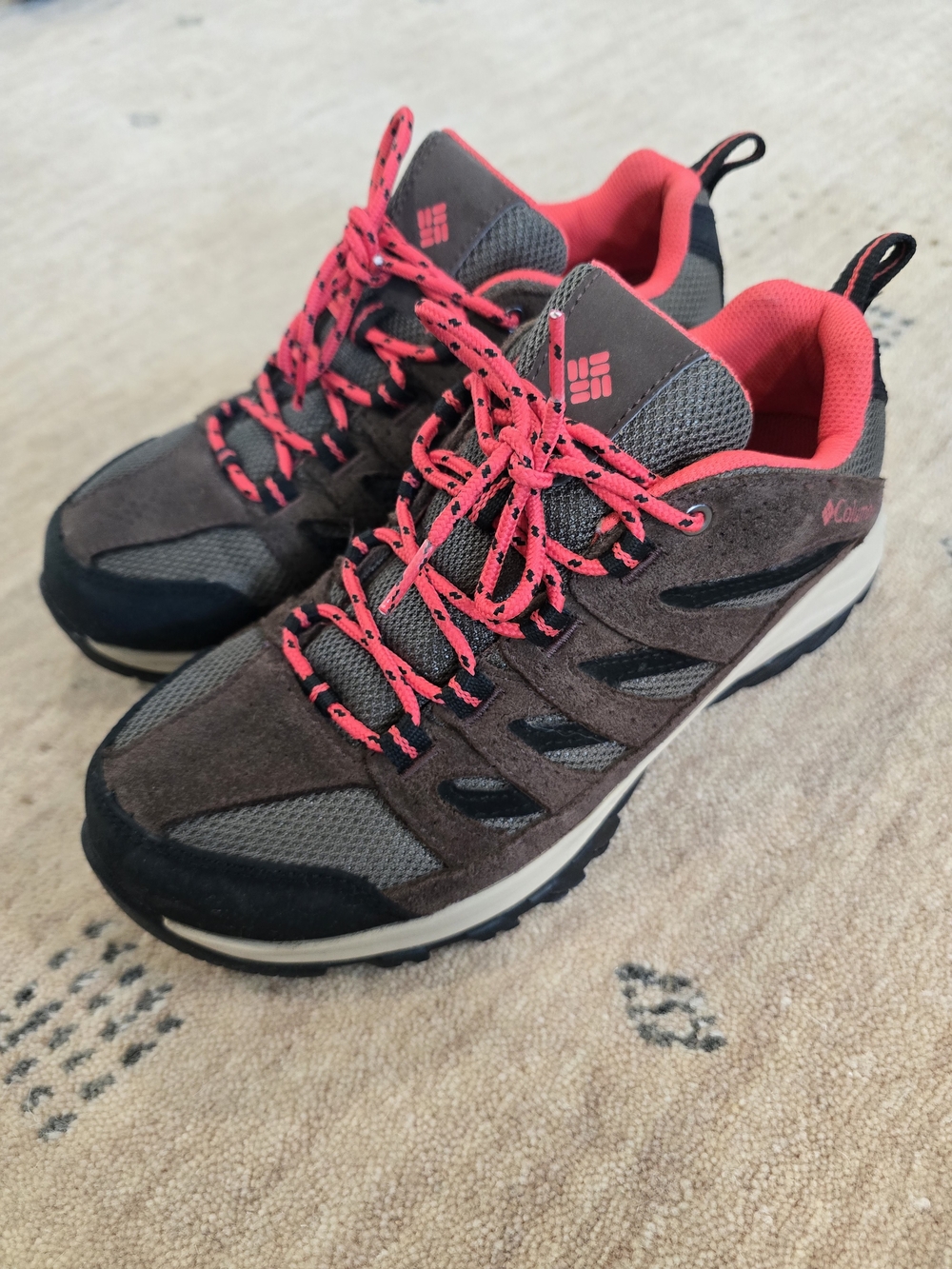 Columbia Crestwood Waterproof Hiking Shoe Brown & Black US 8
